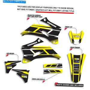 Graphics decal kit 2003-2004 Yamaha WR 250 450OtBbNXebJ[LbgnP[CG[fJ[DECA 2003 - 2004 YAMAHA WR 250 450 GRAPHIC STICKER KIT HURRICANE YELLOW DECALS DECA