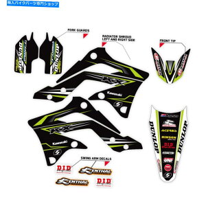 Graphics decal kit 2004-2007 Kawasaki KLX 250 KLX250 Motocross Graphics KitFSuperCrossfJ[ 2004 - 2007 KAWASAKI KLX 250 KLX250 MOTOCROSS GRAPHICS KIT : SUPERCROSS DECALS