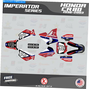 Graphics decal kit �z���_CR�̃O���t�B�b�N�L�b�g80 1998-2003 CR80 Imperator-Red Graphics Kit for Honda CR 80 1998-2003 CR80 IMPERATOR-Red�y���s�A���i�z