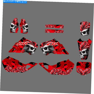 Graphics decal kit �`�[���O���t�B�b�N�f�J�[���X�e�b�J�[�z���_CR125 CR125R 1998-1999���b�h/�u���b�N Team Graphics Decals Stickers Deco For Honda CR125 CR125R 1998-1999 Red/Black�y���s�A���i�z