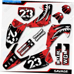 Graphics decal kit bhJTx[W[VOOtBbNXLbg̓z_CRF230 03-07 CRF 230fJ[ɓK܂ Red Camo Savage Racing Graphics Kit fits Honda CRF230 03-07 CRF 230 Decals
