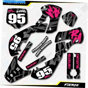 Graphics decal kit ubNsŇOtBbNXXebJ[Lbg̓XYLRM65 RM 65 01-22fJ[ɓK܂ Black & Pink Fierce Graphics Sticker Kit fits Suzuki RM65 RM 65 01-22 Decals