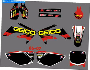 Graphics decal kit ホンダCRF250R 2006-2007モトクロスデカールステッカー用のグラフィックキット Graphics Kit For Honda CRF250R 2006-2007 Motocross Decals Stickers