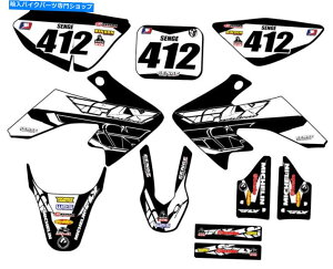 Graphics decal kit 2004-2012 CRF 50 13�t���C�u���b�N�Z���Q�O���t�B�b�N�X�L�b�g�ƃz���_�ƌ݊��� 2004-2012 CRF 50 13 FLY Black Senge Graphics Kit Compatible with Honda�y���s�A���i�z