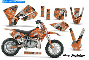 Graphics decal kit �O���t�B�b�N�L�b�g�X�e�b�J�[�f�J�[�����b�vKTM SX 50 2002-2009 Dog Fighter Orange Graphics kit Sticker Decal Wrap for KTM SX 50 2002-2009 DOG FIGHTER ORANGE�y���s�A���i�z