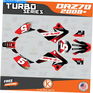 Graphics decal kit �X�Y�LDRZ70�̃O���t�B�b�N�f�J�[���L�b�g�i2008+�j�^�[�{�V���[�Y-Red Graphics Decal Kit for Suzuki DRZ70 (2008+) Turbo Series - Red�y���s�A���i�z