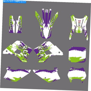 Graphics decal kit �`�[���O���t�B�b�N�f�J�[���X�e�b�J�[�J���T�LKDX200 KDX220 1995-2008�p�f�R Team Graphics Decals Stickers Deco For Kawasaki KDX200 KDX220 1995-2008