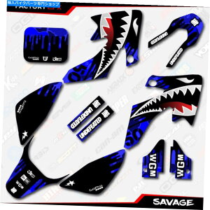 Graphics decal kit �u���[�J���T�x�[�W���[�V���O�O���t�B�b�N�L�b�g��04-12�z���_CRF50 CRF 50�f�J�[���ɓK�����܂� Blue Camo Savage Racing Graphics kit Fits 04-12 Honda Crf50 CRF 50 Decal�y���s�A���i�z