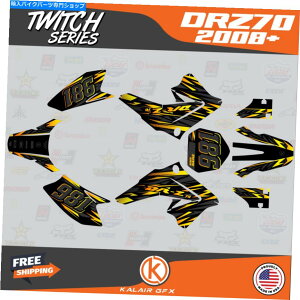 Graphics decal kit �X�Y�LDRZ70�̃O���t�B�b�N�f�J�[���L�b�g�i2008+�jTwitch�V���[�Y - �t�F�[�h Graphics Decal Kit for Suzuki DRZ70 (2008+) Twitch Series - Fade�y���s�A���i�z