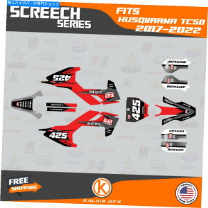 Graphics decal kit Husqvarna TC50�p�̃O���t�B�b�N�X�f�J�[���L�b�g�i2017-2023�jTC 50 Screech -Red Graphics Decal Kit for Husqvarna TC50 (2017-2023) TC 50 Screech - Red�y���s�A���i�z