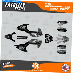 Graphics decal kit Husqvarna TC50�p�̃O���t�B�b�N�X�f�J�[���L�b�g�i2017-2023�jTC 50 Datality -Smoke Graphics Decal Kit for Husqvarna TC50 (2017-2023) TC 50 Fatality - Smoke�y���s�A���i�z