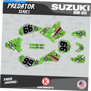 Graphics decal kit XYLRM85p̃OtBbNXfJ[Lbgi2001-2023jRM 85vf^[V[Y - O[ Graphics Decal Kit For Suzuki RM85 (2001-2023) RM 85 Predator Series- Green