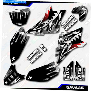 Graphics decal kit �O���[�T�x�[�W���[�V���O�O���t�B�b�N�X�L�b�g��06-23���}�nTTR50 TTR 50�f�J�[���ɓK�����܂� Gray Savage Racing Graphics Kit fits 06-23 YAMAHA TTR50 TTR 50 decal�y���s�A���i�z