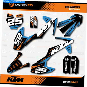 Graphics decal kit Blue��Orange 6n Racing Graphics Kit�t�B�b�g16-21 KTM 50SX 50 SX�f�J�[���X�e�b�J�[ Blue & Orange 6N Racing Graphics Kit fits 16-21 KTM 50sx 50 sx Decal Sticker�y���s�A���i�z