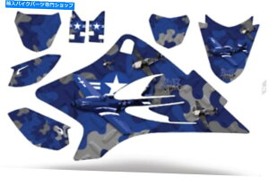 Graphics decal kit �O���t�B�b�N�X�L�b�g�X�e�b�J�[�f�J�[�����b�v���}�nTTR 50 2006-2018 Dog Fighter Blue Graphics kit Sticker Decal Wrap for Yamaha TTR 50 2006-2018 DOG FIGHTER BLUE