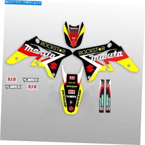 Graphics decal kit 2008-2019XYLDRZ 125 DRZ125OtBbNLbgbNX^[FubN /bhfJ[Lbg 2008 - 2019 SUZUKI DRZ 125 DRZ125 GRAPHICS KIT ROCKSTAR : BLACK / RED DECALS KIT