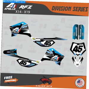Graphics decal kit Apollo RFZ X4 X5 X6AX14?X19 All Years Division -BluẽOtBbNXfJ[Lbg Graphics Decal Kit For Apollo RFZ X4 X5 X6, X14 to X19 all years Division - Blue
