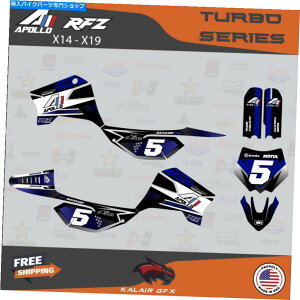 Graphics decal kit Apollo RFZ x4 x5 x6Ax14?x19̃OtBbNfJ[Lbg^[{_[Nu[ Graphics Decal Kit For Apollo RFZ X4 X5 X6, X14 to X19 all year Turbo-Dark Blue