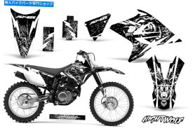 Graphics decal kit ヤマハTTR 230ダートバイクグラフィックステッカーキットデカールMXラップ2005-2017ナイトウルフW Yamaha TTR 230 Dirt Bike Graphic Sticker Kit Decal MX Wrap 2005-2017 NIGHTWOLF W