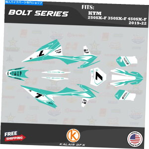 Graphics decal kit KTM 250SX-F 350SX-F 450SX-F 2019 2020 2021 2022�{���g�e�B�[���V�t�g�̃O���t�B�b�N�L�b�g Graphics Kit for KTM 250SX-F 350SX-F 450SX-F 2019 2020 2021 2022 Bolt-Teal Shift�y���s�A���i�z
