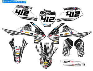 Graphics decal kit 2019-2023 SX 65 Merica Matte Black Senge Graphics Kit KTMƌ݊ 2019-2023 SX 65 MERICA Matte Black Senge Graphics Kit Compatible with KTM