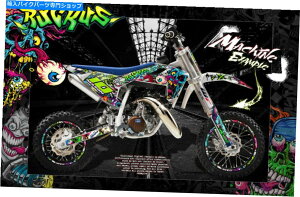 Graphics decal kit Husqvarna CR50 CR65 TC50 TC65 TC85nXL[{[COtBbNfJ[ubJXvbvXL HUSQVARNA CR50 CR65 TC50 TC65 TC85 HUSKY BOY GRAPHICS DECALS 'RUCKUS' WRAP SKIN