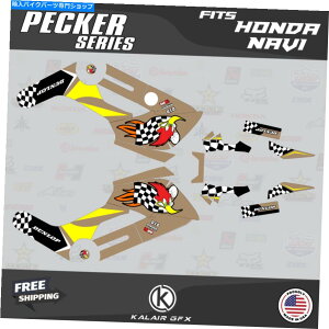 Graphics decal kit z_ir̃OtBbNLbgi2016-2022jybJ[ - ^ Graphics Kit for HONDA NAVI (2016-2022) Pecker - Tan