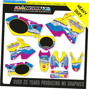 Graphics decal kit XYLRM 125 250 2001 2002gtOtBbNXLbg SUZUKI RM 125 250 2001 2002 RETRO FULL GRAPHICS KIT