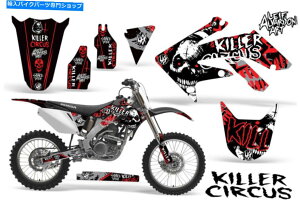Graphics decal kit z_CRF250R_[goCNOtBbNXebJ[LbgfJ[bvMX 2004-2009T[JXbh Honda CRF250R Dirt Bike Graphic Sticker Kit Decal Wrap MX 2004-2009 CIRCUS RED