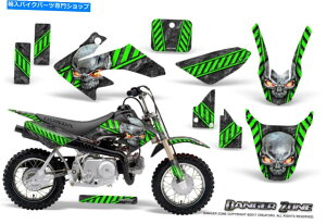 Graphics decal kit z_CRF 50OtBbNXLbgcreatorxfJ[XebJ[댯][O[ HONDA CRF 50 GRAPHICS KIT CREATORX DECALS STICKERS DANGER ZONE GREEN