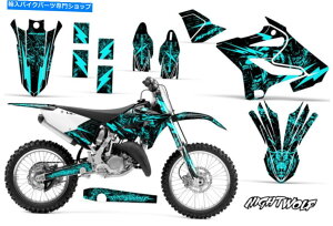 Graphics decal kit ���}�nYZ 125/250�_�[�g�o�C�N�O���t�B�b�N�X�e�b�J�[�L�b�g�f�J�[�����b�vMX 15-16�i�C�g�E���tM Yamaha YZ 125/250 Dirt Bike Graphic Sticker Kit Decal Wrap MX 15-16 NIGHTWOLF M�y���s�A���i�z