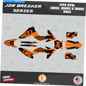 Graphics decal kit KTM MX�̃O���t�B�b�N�L�b�g2�X�g���[�N125SX 250SX��300SX 2023 JAWBREAKER-ORNG SHIFT Graphics Kit for KTM MX 2-stroke 125SX 250SX & 300SX 2023 Jawbreaker-Orng Shift�y���s�A���i�z