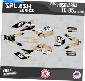 Graphics decal kit Husqvarna TC85 2014 2015 2016 2017 Splash-Tan�̃O���t�B�b�N�L�b�g Graphics Kit for Husqvarna TC85 2014 2015 2016 2017 Splash-Tan