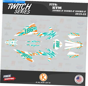 Graphics decal kit KTM 250xc-F̃OtBbNLbgA350xc-FA450xc-F 2019-2022 Twitch-Teal Graphics Kit for KTM 250XC-F, 350XC-F, 450XC-F 2019-2022 Twitch - Teal