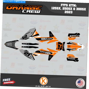 Graphics decal kit KTM MX�̃O���t�B�b�N�L�b�g2�X�g���[�N125SX 250SX��300SX 2023 OG-CREW ORANGE Graphics Kit for KTM MX 2-stroke 125SX 250SX & 300SX 2023 OG-Crew Orange�y���s�A���i�z