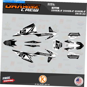 Graphics decal kit KTM 250SX-F 350SX-F 450SX-F 2019-2022 OG-�N���[�z���C�g�̃O���t�B�b�N�L�b�g Graphics Kit for KTM 250SX-F 350SX-F 450SX-F 2019 - 2022 OG- CREW-White�y���s�A���i�z