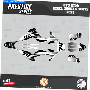 Graphics decal kit KTM MX�̃O���t�B�b�N�L�b�g2�X�g���[�N125SX 250SX��300SX 2023 PRESTIGE-WHITE Graphics Kit for KTM MX 2-stroke 125SX 250SX & 300SX 2023 Prestige-White�y���s�A���i�z