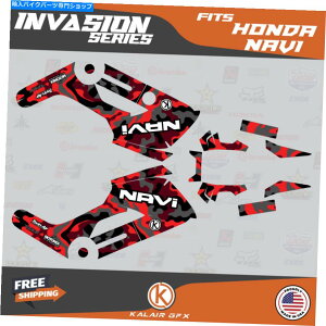 Graphics decal kit z_Eir̃OtBbNLbgi2016-2022jInvasion-Red Graphics Kit for HONDA NAVI (2016-2022) Invasion-Red