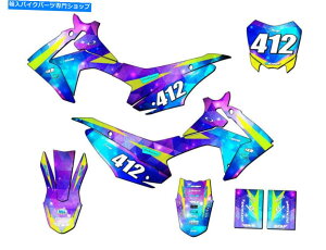 Graphics decal kit 2013-2018 CRF 110Xy[XKadet Galaxy Senge Graphics KitHondaƌ݊ 2013-2018 CRF 110 SPACE KADET Galaxy Senge Graphics Kit Compatible with Honda