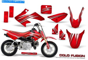 Graphics decal kit �z���_CRF 50�O���t�B�b�N�X�L�b�gcreatorx�f�J�[���X�e�b�J�[�R�[���h�t���[�W�������b�h HONDA CRF 50 GRAPHICS KIT CREATORX DECALS STICKERS COLD FUSION RED�y���s�A���i�z