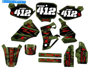 Graphics decal kit 1996-2002 CR 80 Apache Green Senge�O���t�B�b�N�X�L�b�g�ƃz���_�ƌ݊��� 1996-2002 CR 80 APACHE Green Senge Graphics Kit Compatible with Honda�y���s�A���i�z