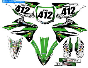 Graphics decal kit 2022-2023 KX 112 Mayhem Green Senge Graphics KitƐƌ݊ 2022-2023 KX 112 MAYHEM Green Senge Graphics Kit Compatible with Kawasaki