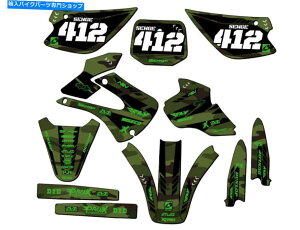 Graphics decal kit 1998-2000 KX 100 Apache Green SengeOtBbNXLbgƌ݊ 1998-2000 KX 100 APACHE Green Senge Graphics Kit Compatible with Kawasaki