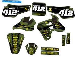 Graphics decal kit 1995-1999 RM 80 Apache Green Senge Graphics Kit��Suzuki�ƌ݊��� 1995-1999 RM 80 APACHE Green Senge Graphics Kit Compatible with Suzuki�y���s�A���i�z