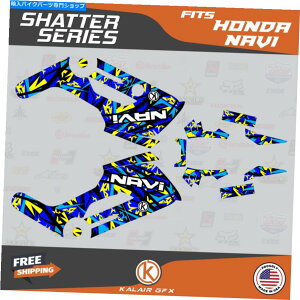 Graphics decal kit z_Eir̃OtBbNLbgi2016-2022j -  Graphics Kit for HONDA NAVI (2016-2022) Shatter- Blue