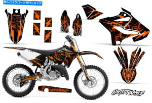 Graphics decal kit ���}�nYZ 125/250�_�[�g�o�C�N�O���t�B�b�N�X�e�b�J�[�L�b�g�f�J�[�����b�vMX 15-16�i�C�g�E���to Yamaha YZ 125/250 Dirt Bike Graphic Sticker Kit Decal Wrap MX 15-16 NIGHTWOLF O�y���s�A���i�z