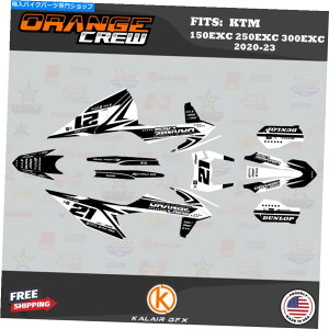Graphics decal kit KTM 125EXC�A250EXC�A300EXC 2020 2021 2022 2023 OG -white�̃O���t�B�b�N�L�b�g Graphics Kit for KTM 125EXC, 250EXC, 300EXC 2020 2021 2022 2023 OG - White�y���s�A���i�z