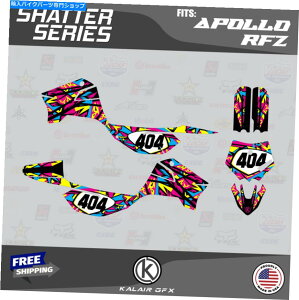 Graphics decal kit Apollo RFZ X4 X5 X6AX14?X19̃OtBbNLbgShatter-Magenta Graphics Kit for Apollo RFZ X4 X5 X6, X14 to X19 SHATTER-Magenta