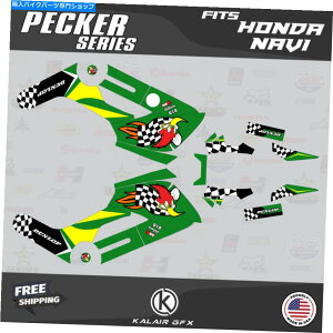 Graphics decal kit z_ir̃OtBbNLbgi2016-2022jybJ[ - O[ Graphics Kit for HONDA NAVI (2016-2022) Pecker - Green