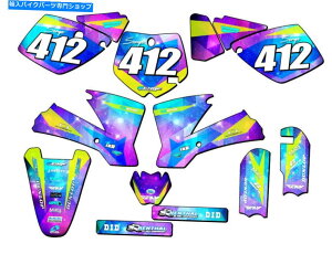 Graphics decal kit 2002-2008 SX 65Xy[XKadet Galaxy Senge Graphics Kit KTMƌ݊ 2002-2008 SX 65 SPACE KADET Galaxy Senge Graphics Kit Compatible with KTM